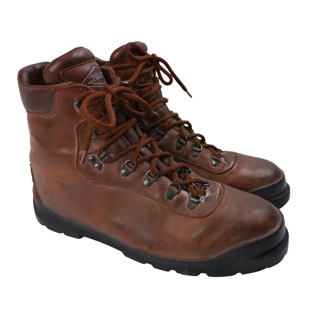Vintage Merrell Italian Made Leather Mountaineering Boots